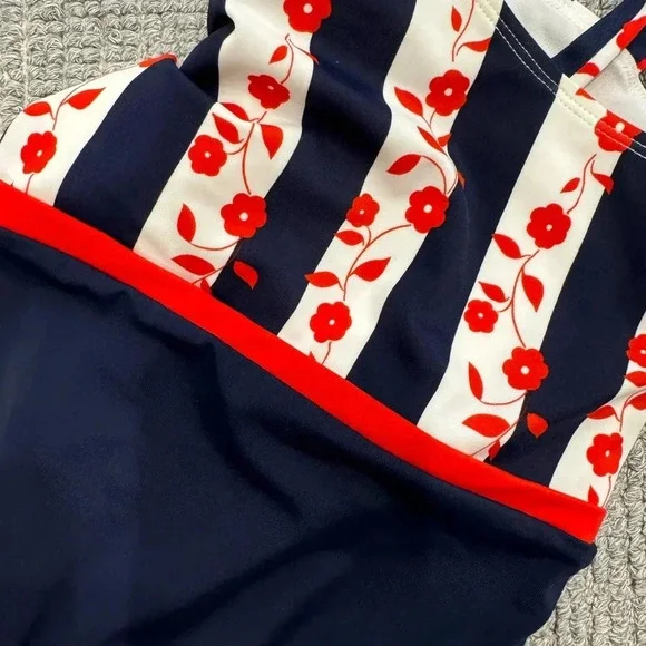 Janie and Jack NWOT Floral Girl’s One Piece Swimsuit - Picture 6 of 6